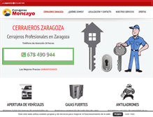 Tablet Screenshot of cerrajero-zaragoza.com